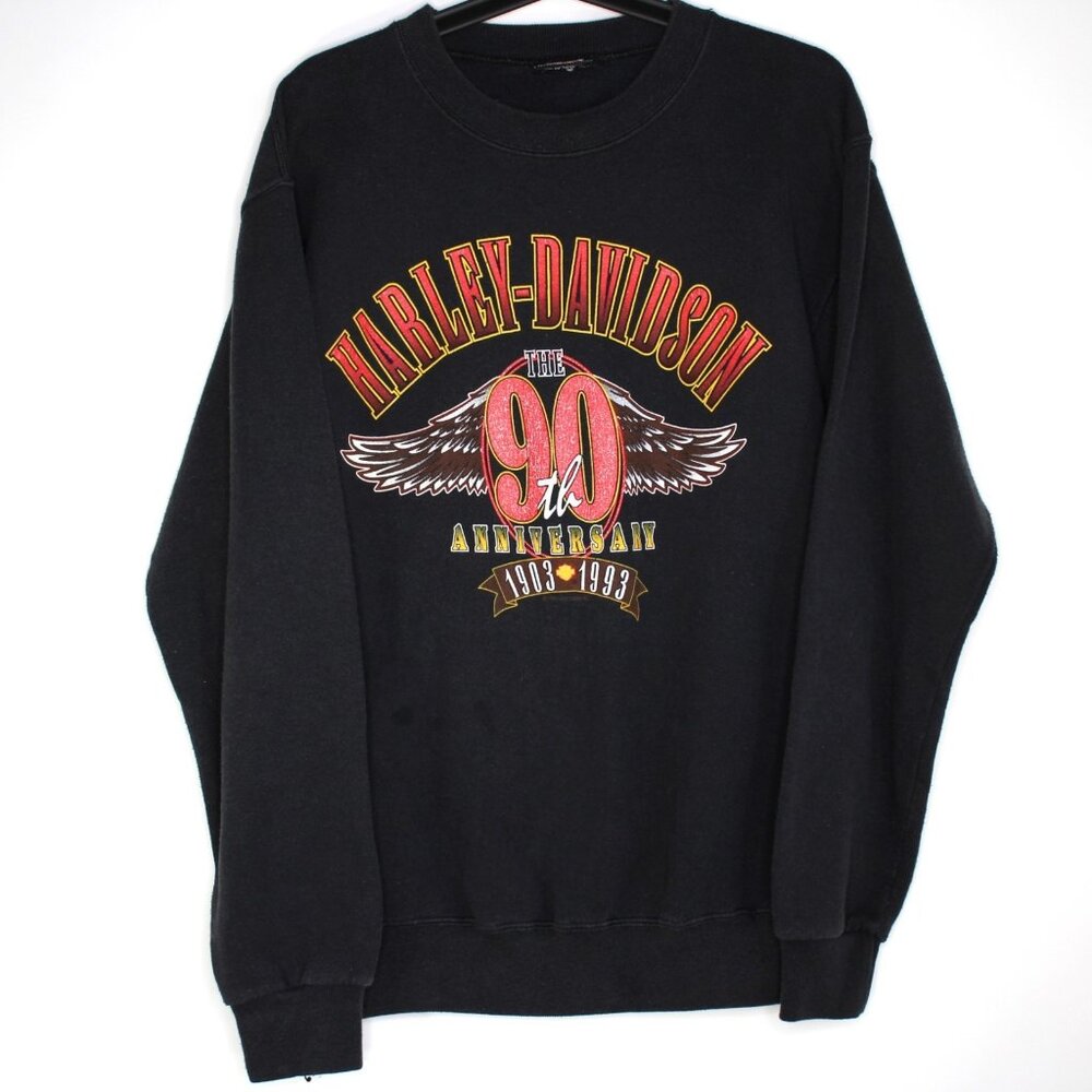 Vintage Harley Davidson Mens Medium 90th Anniversary 90s Sweatshirt C1202